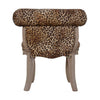 Chic Leopard Studded Chair