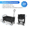 Ultimate Folding Hand Cart with Canopy – Ideal for Shopping, Picnics & Camping!