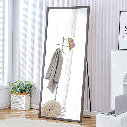 Elegant Full-Length Wooden Mirror