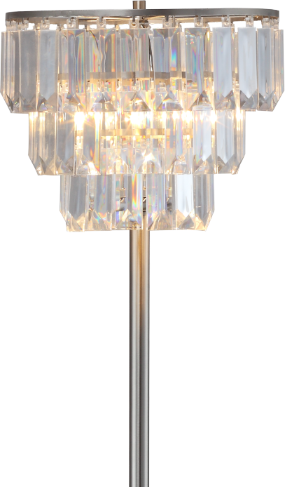 Elegant Crystal Glow Floor Lamp