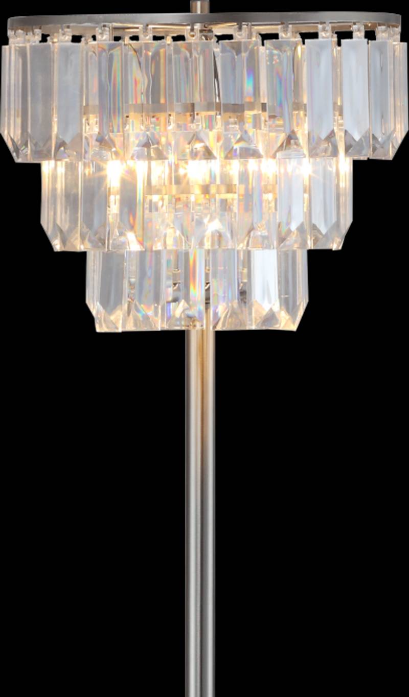 Elegant Crystal Glow Floor Lamp