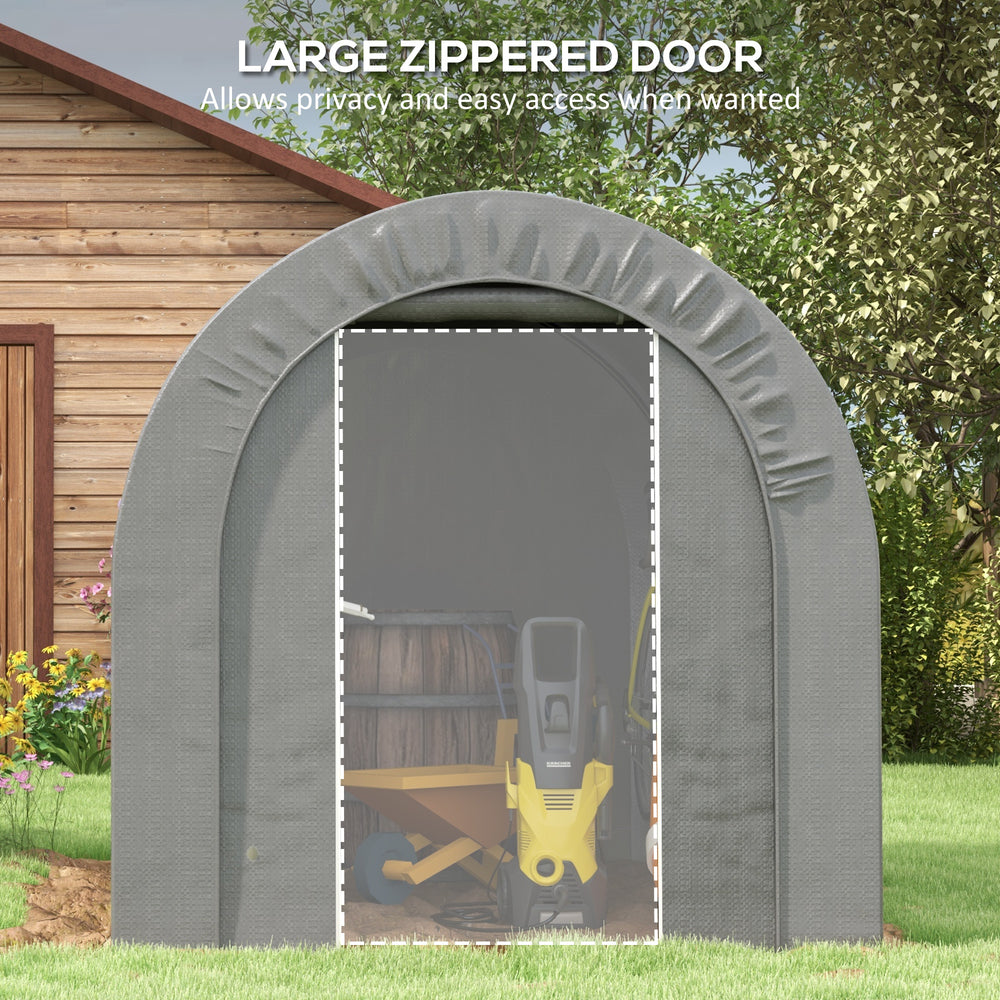 Outsunny Durable Garden Storage Tent – Waterproof Outdoor Shed for Bikes and Tools