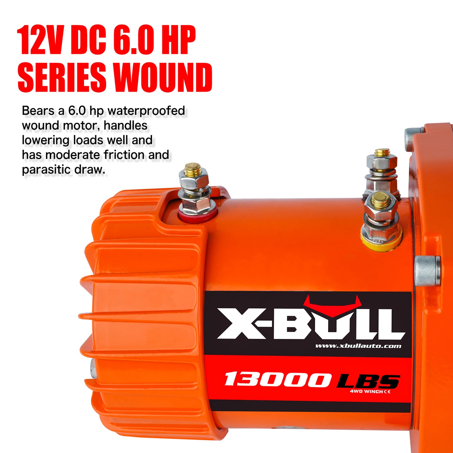 X-BULL Power Pull Electric Winch with Synthetic Rope