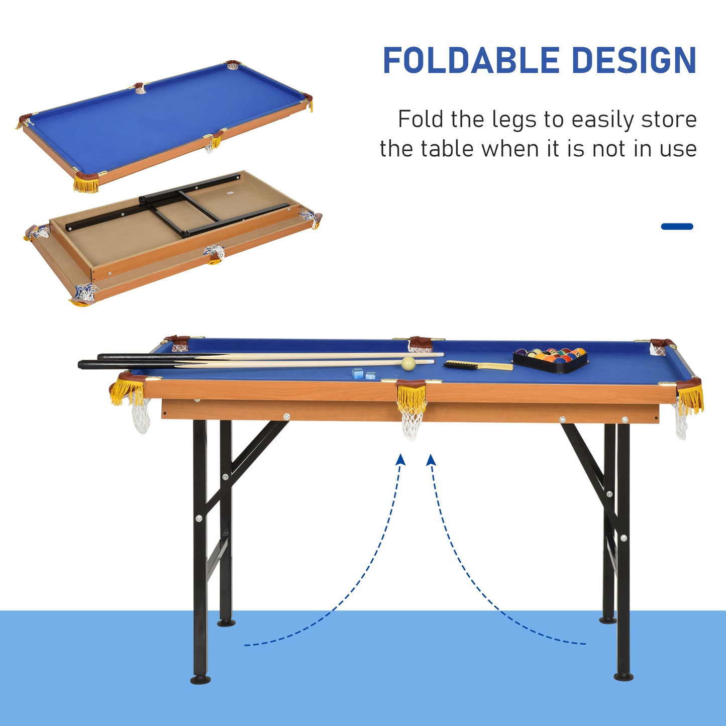 Family Fun Foldable Pool Table