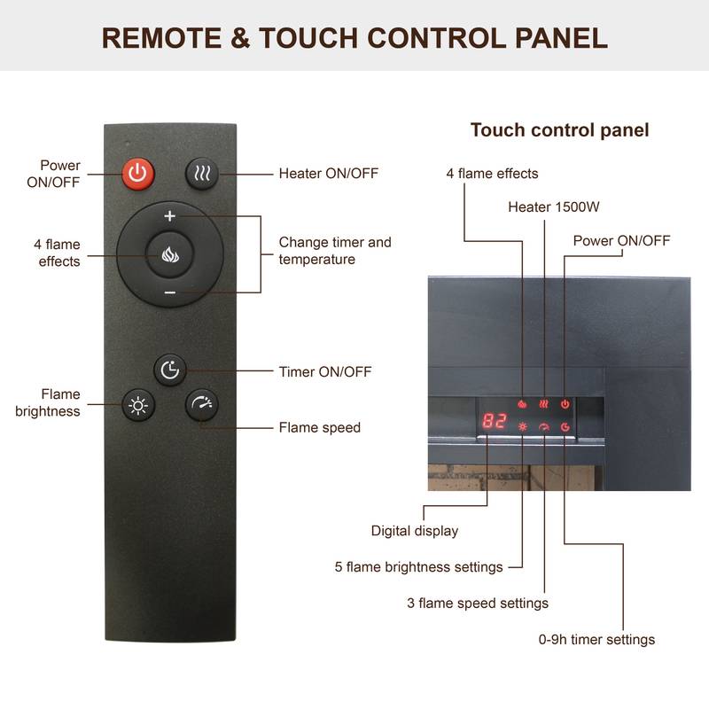 Cozy Touch Electric Fireplace Insert