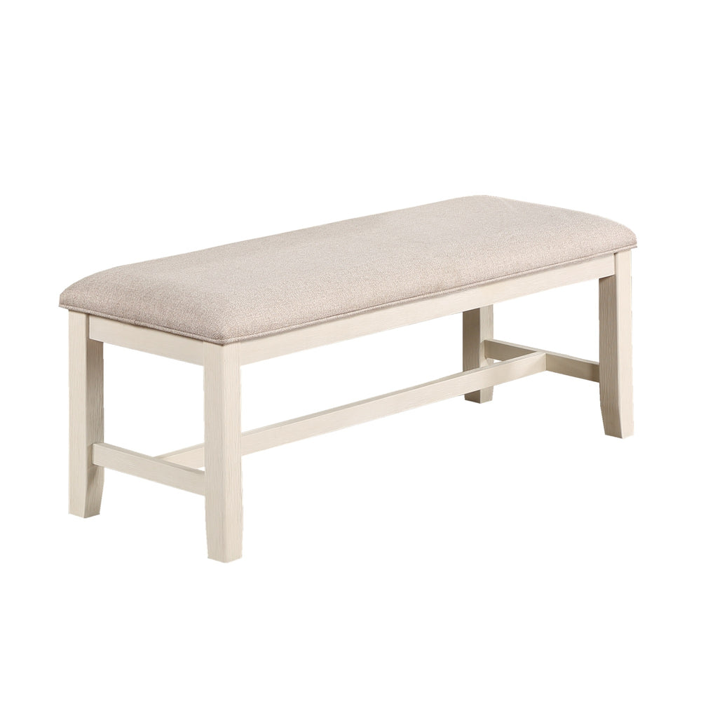 Cozy Beige Dining Bench