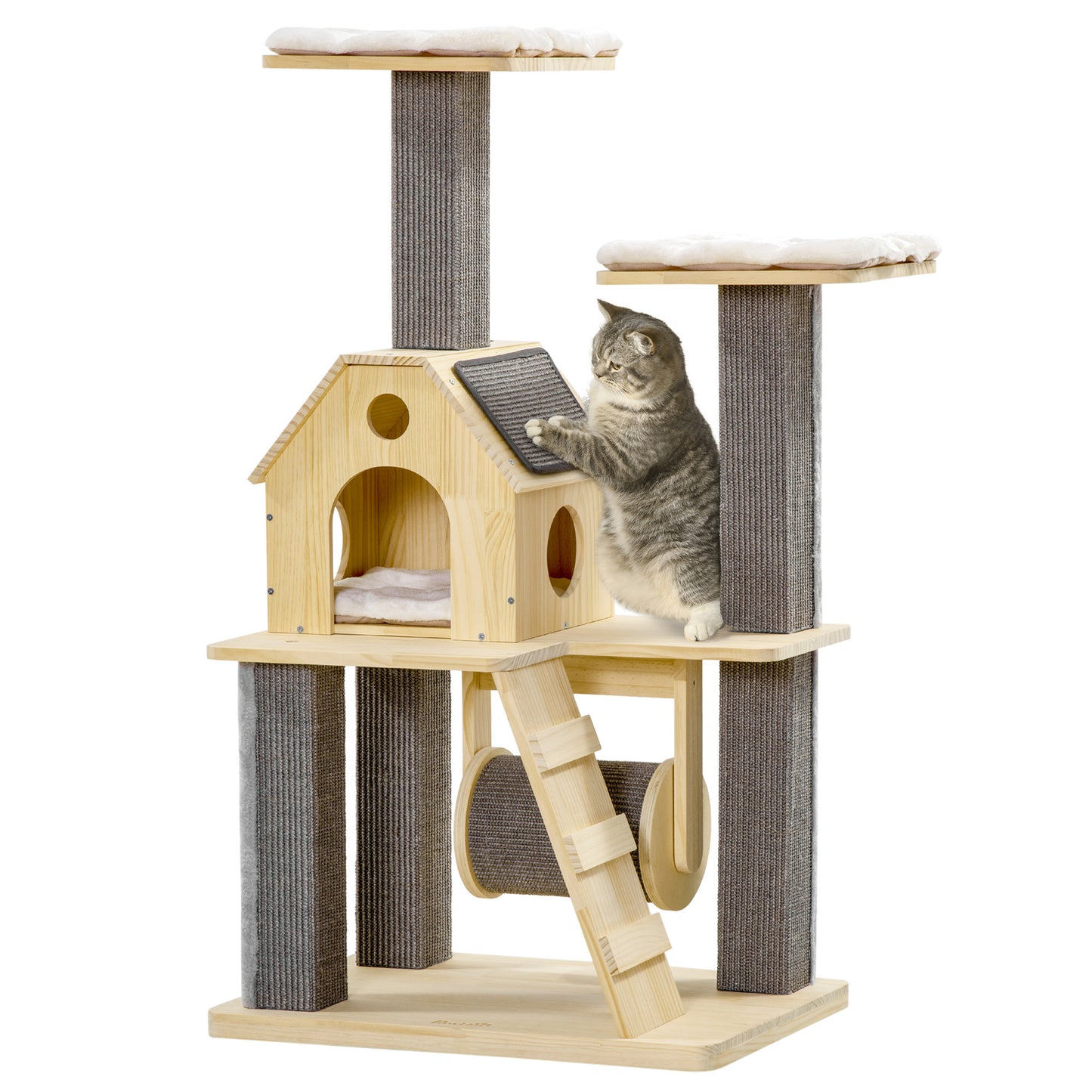 PawHut Cozy Cat Tree Haven