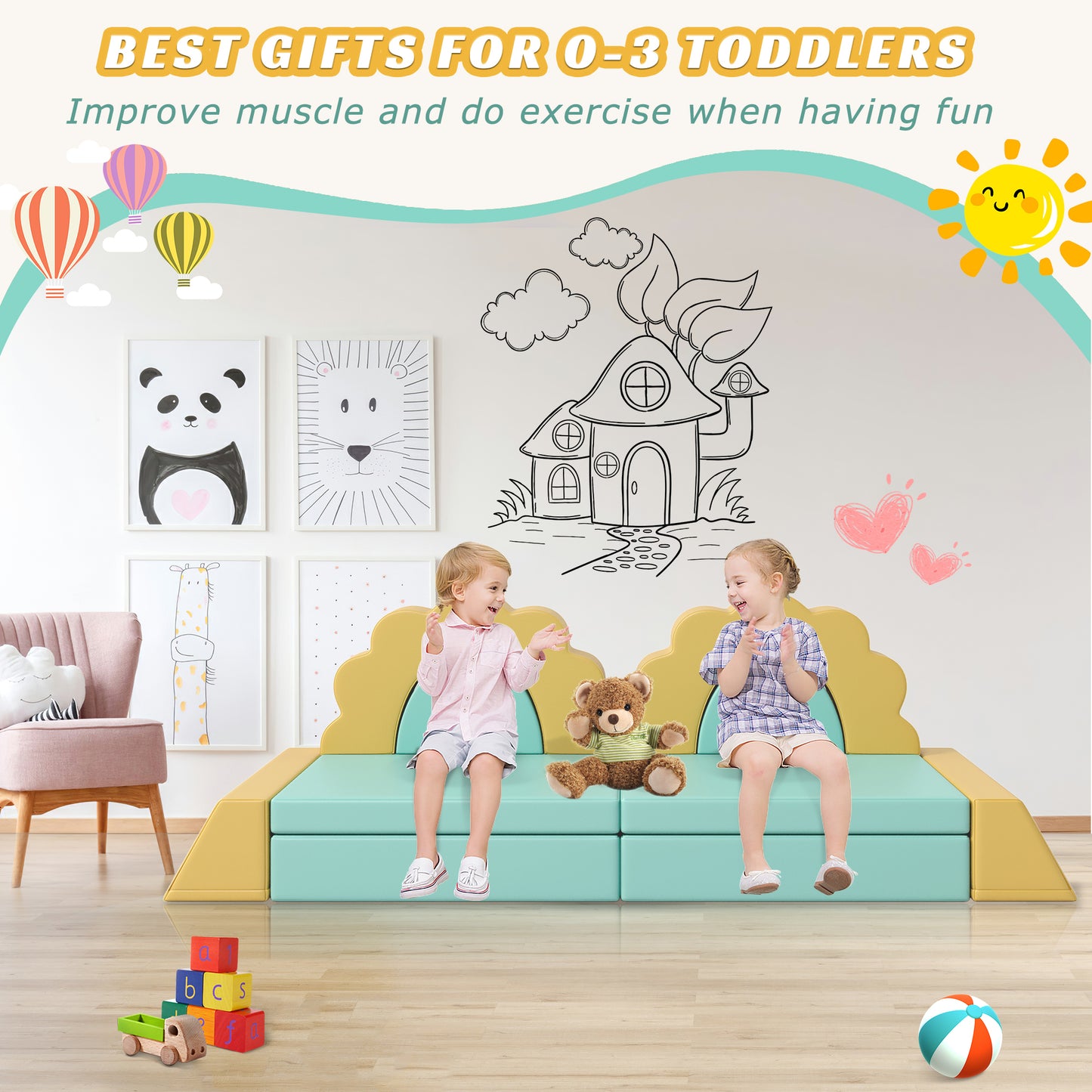 Cuddle Climb Play Couch Set