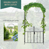 Charming Garden Arch with Gate - Perfect for Climbing Plants & Weddings