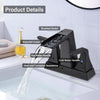 Matte Black Waterfall Bathroom Faucet