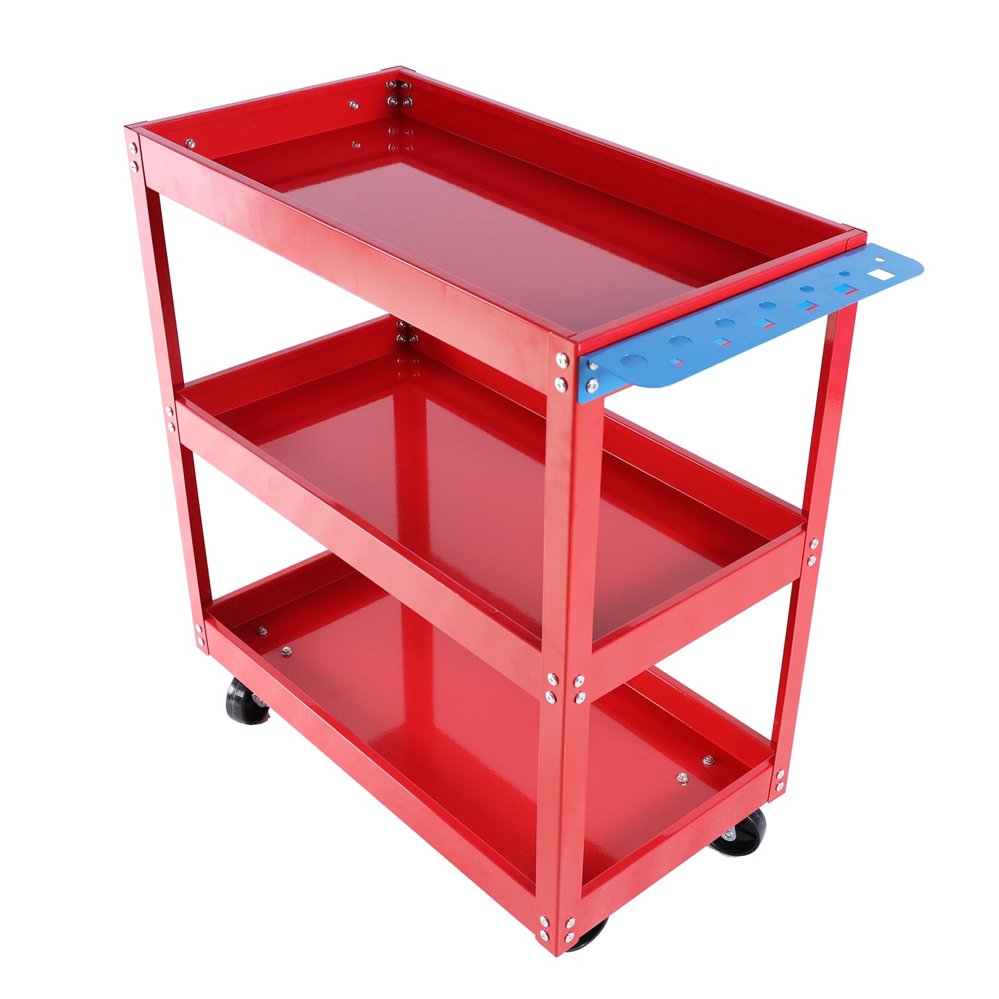 Red Rolling Tool Cart – Heavy Duty, Lockable Wheels, Perfect for Garage & Workshop