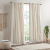 Chic Cotton Chenille Stripe Curtain Panel