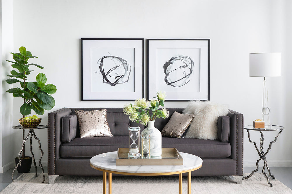 Chic Duo: Modern Abstract Wall Art