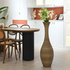 Elegant Beige Rattan Floor Vase - Perfect for any Space