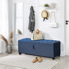 Cozy Blue Storage Bench: Stylish & Functional Seating with Hidden Space