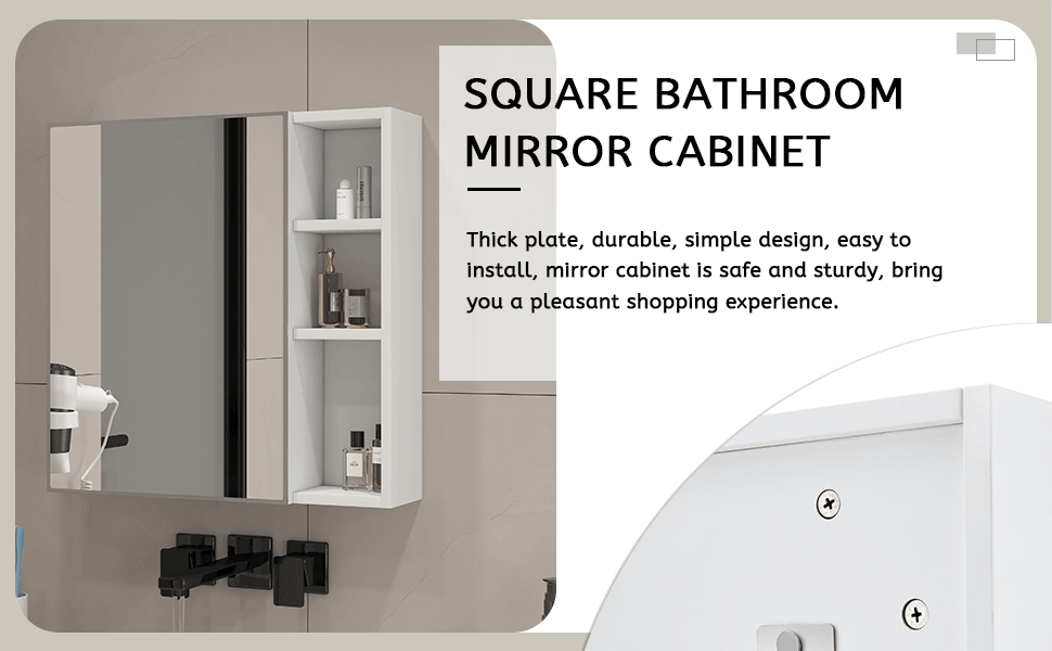 Space-Savvy Mirror Cabinet Duo