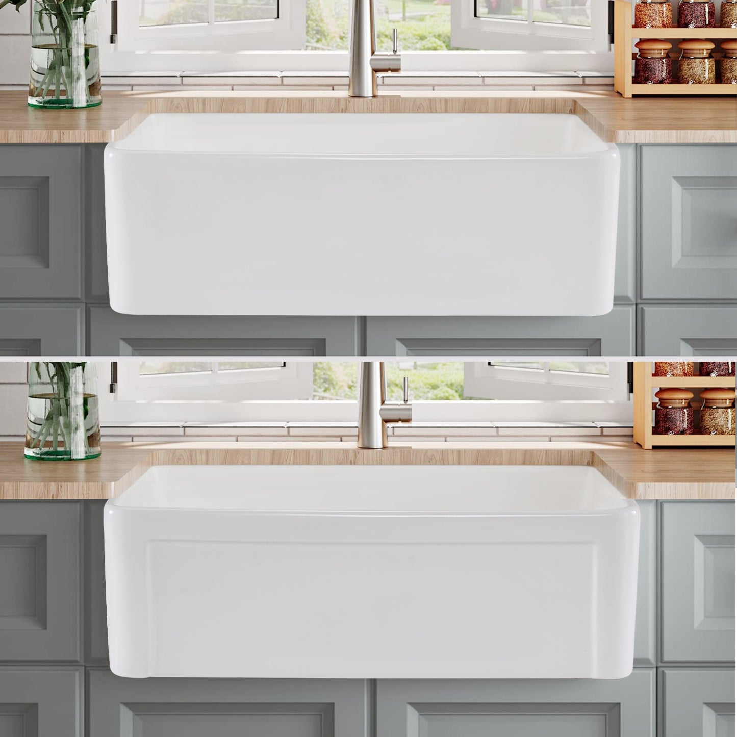 Charming Farmhouse White Apron Sink