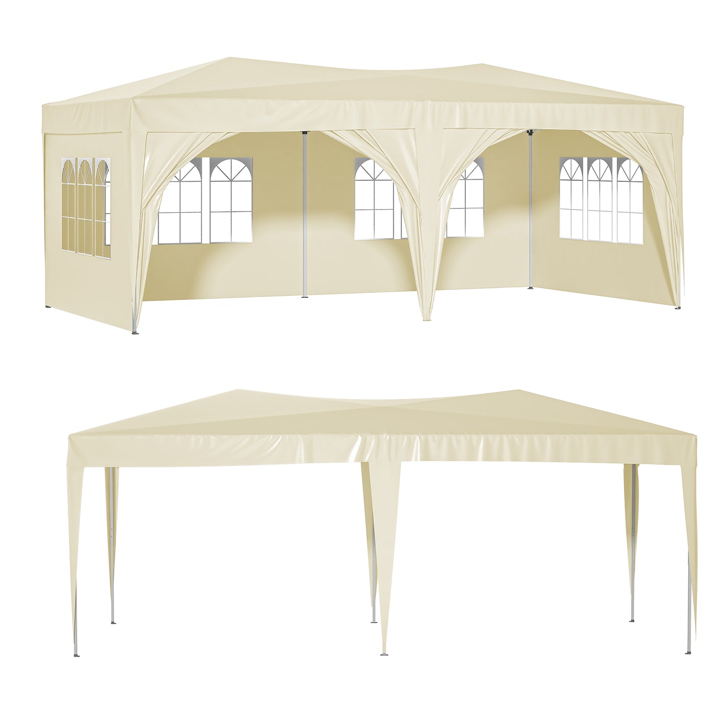 Deluxe Pop-Up Party Canopy with Sidewalls and Accessories