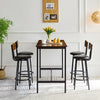 Chic Industrial Bar Set with Cozy Chairs