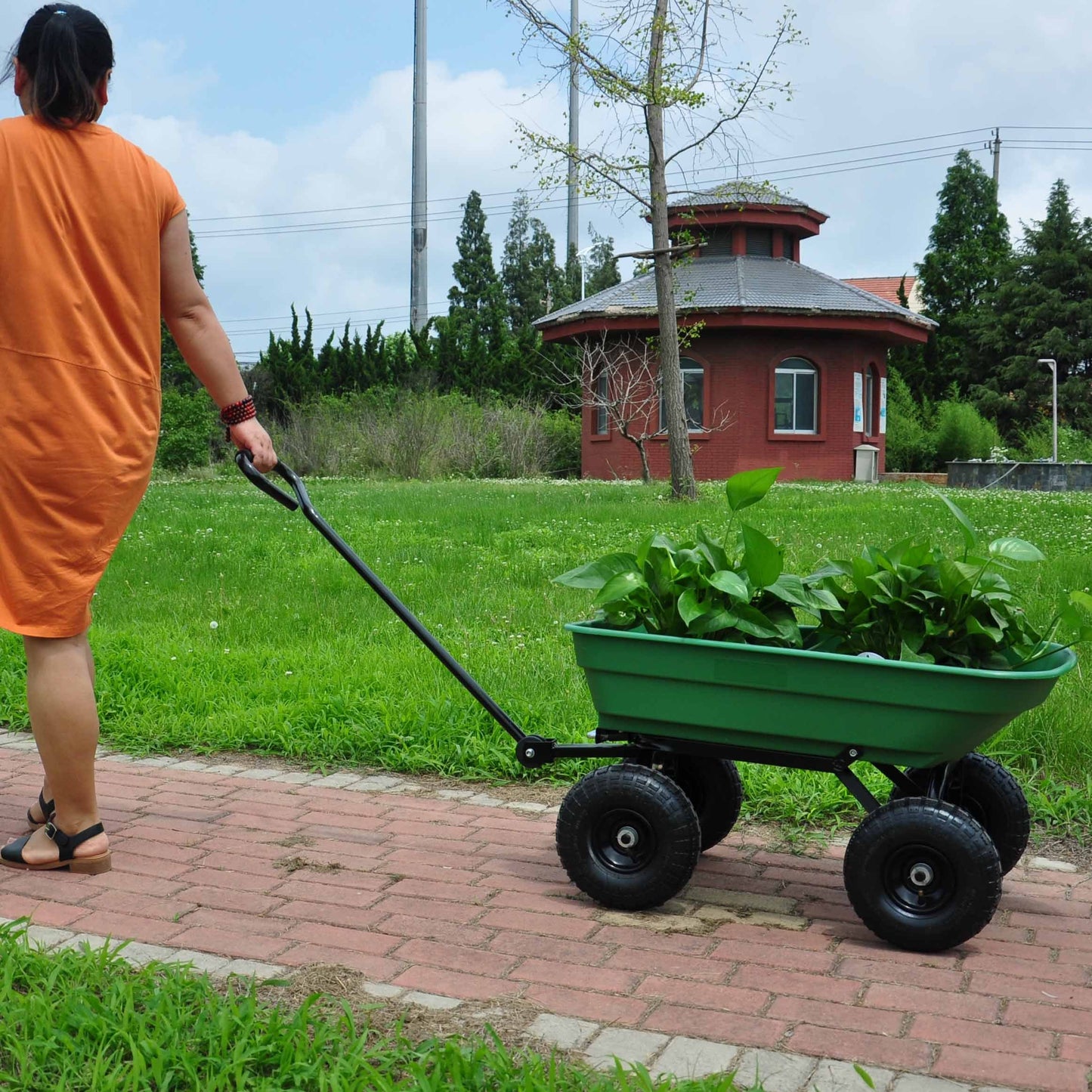 Green Glide Garden Dump Truck