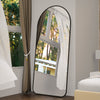 Elegant Black Full-Length Mirror - Stylish Oversized Design for Any Room