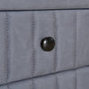 Velvet Gray Nightstand with Drawers
