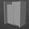 Sleek Matte Black Frameless Sliding Shower Door
