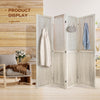 Rustic Wooden Folding Room Divider & Display Screen