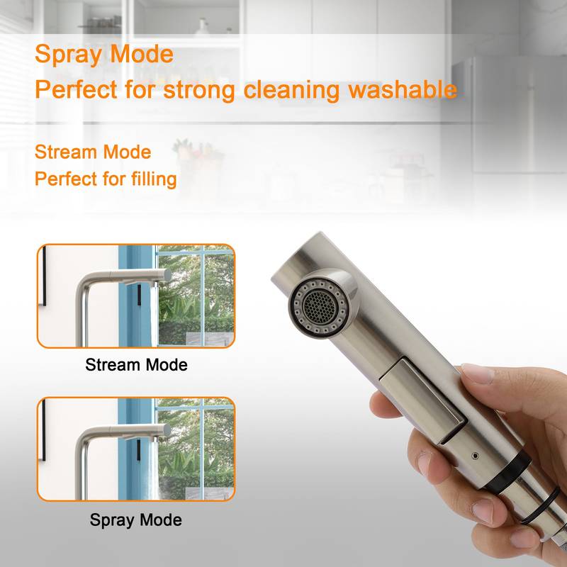 Sleek Pull-Down Kitchen Faucet
