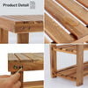 Natural Acacia Shoe Rack Bench - Stylish Entryway Organizer