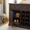 Rustic Wine & Coffee Bar Buffet Cabinet