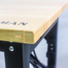 Versatile Wooden-Top Worktable with Built-In Socket