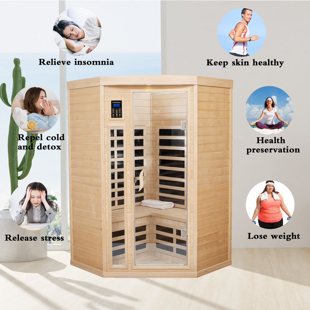 Cozy Corner Infrared Sauna for Two