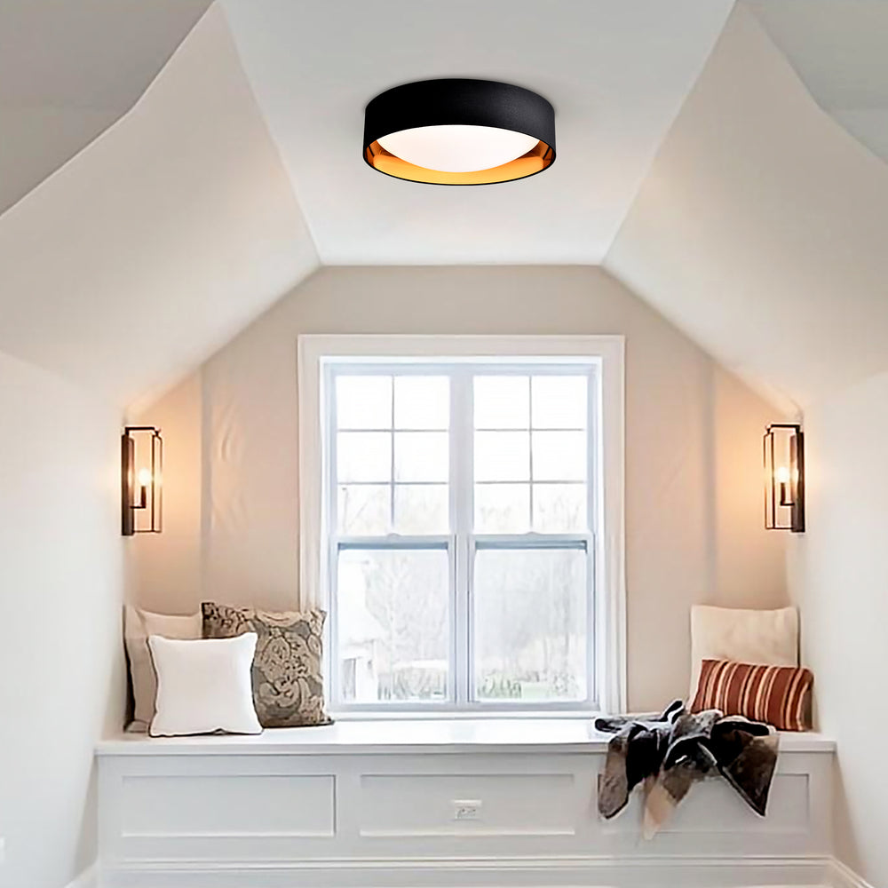 Versatile Glow Flush Mount Light - Dimmable & Color-Selectable Ceiling Fixture