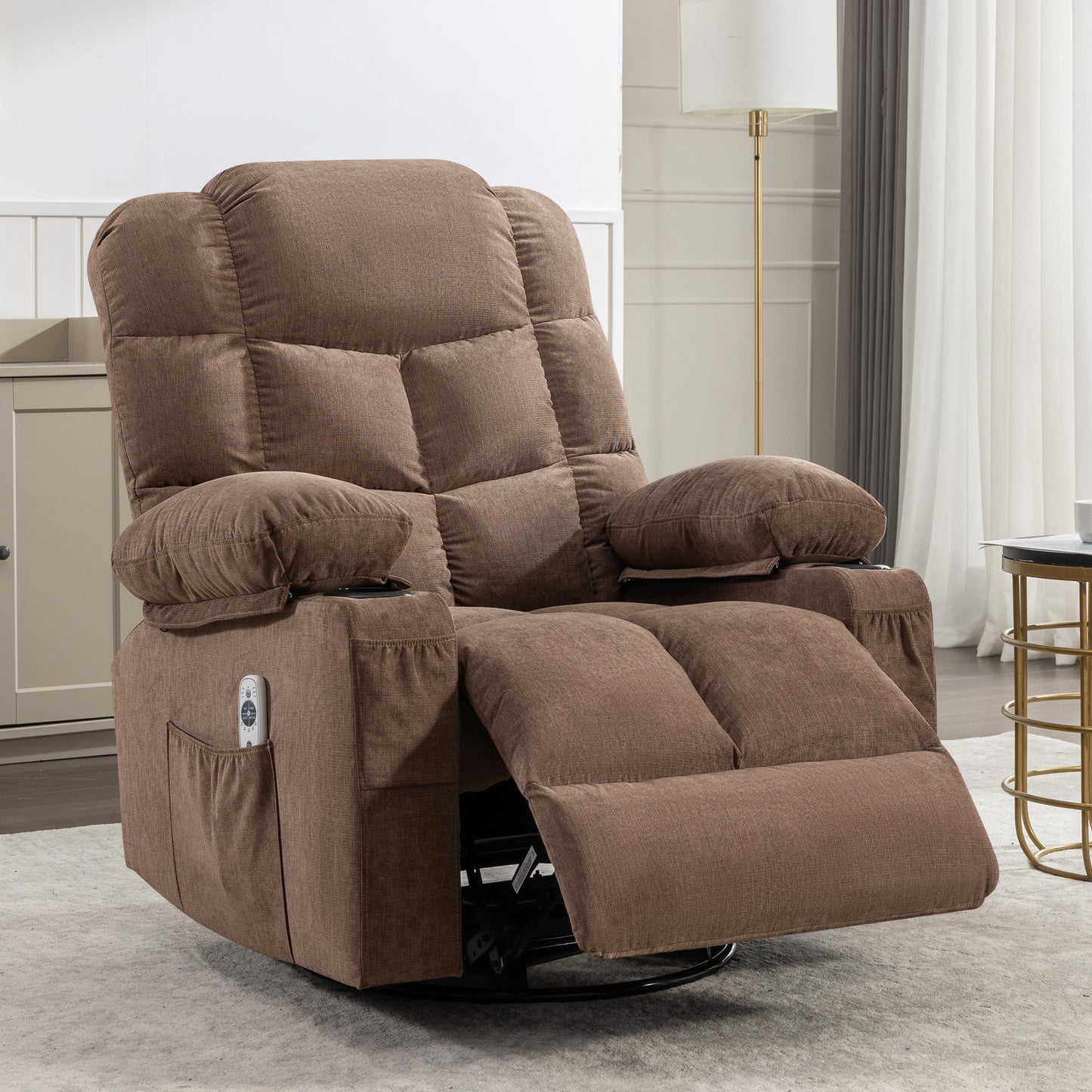 Cozy Heat & Massage Rocker Recliner