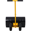 Wheeled Snow Pusher with Adjustable Handle