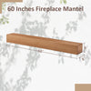 Natural Pine Floating Mantel Shelf