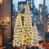 “Frosted Slim Pre-Lit Christmas Tree Set”