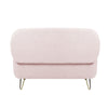 Chic Pink Storage Bench with Gold Legs