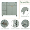 Stylish Green Bathroom Vanity Cabinet