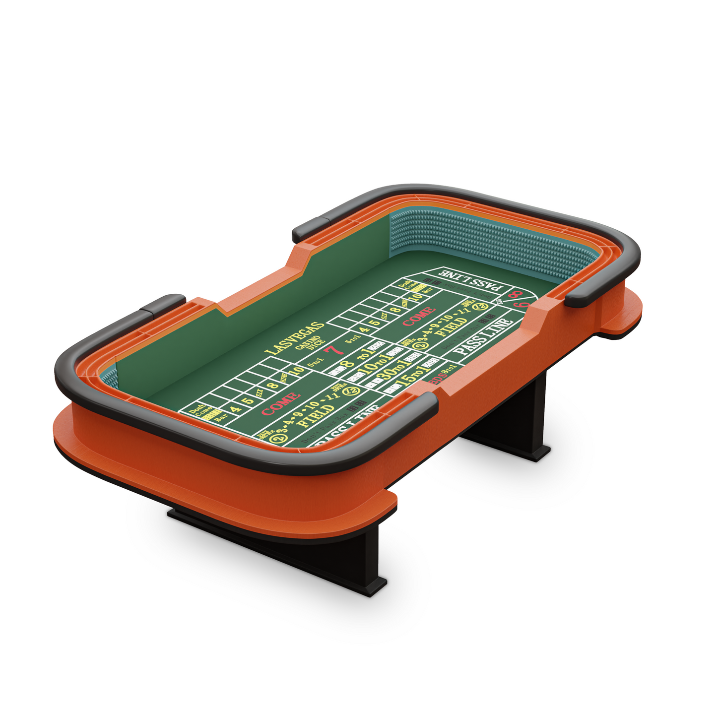 Green Classic Craps & Poker Table Game