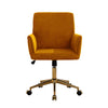 Chic Yellow Corduroy Office Chair