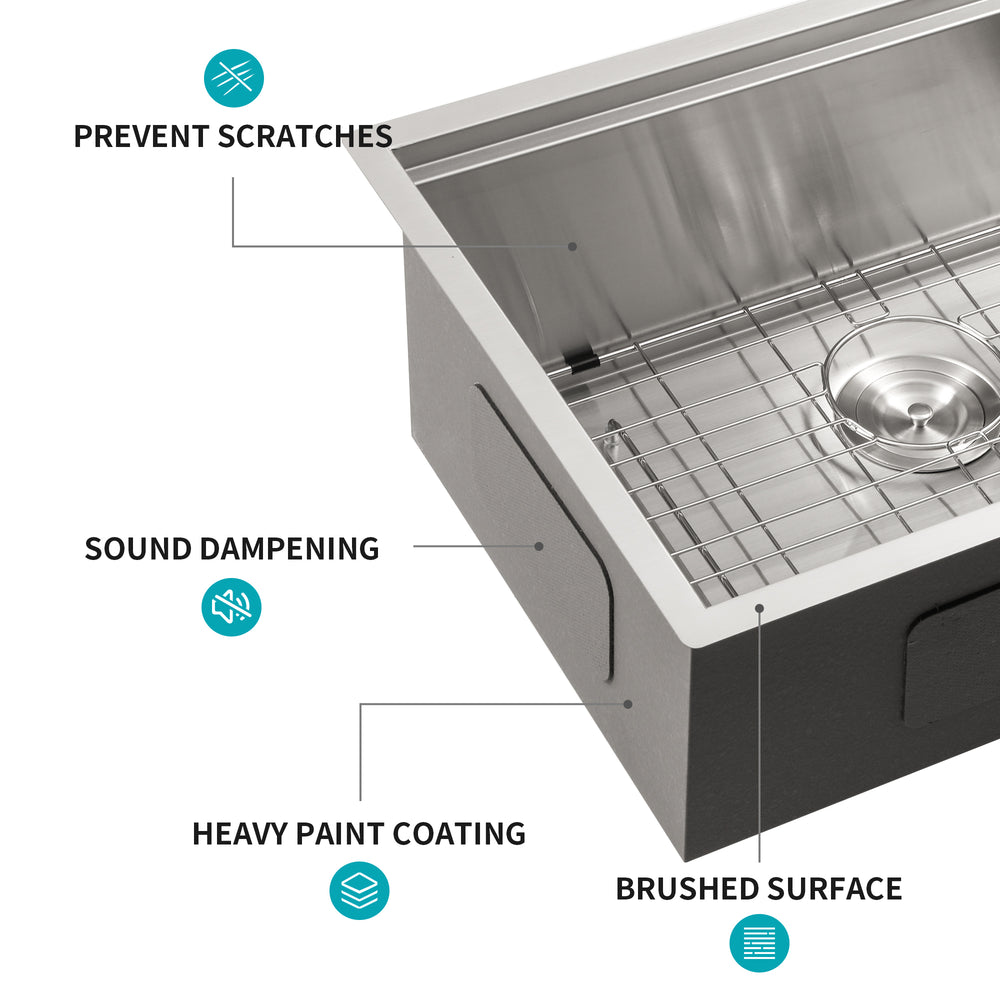 Sleek Undermount Stainless Steel Workstation Sink