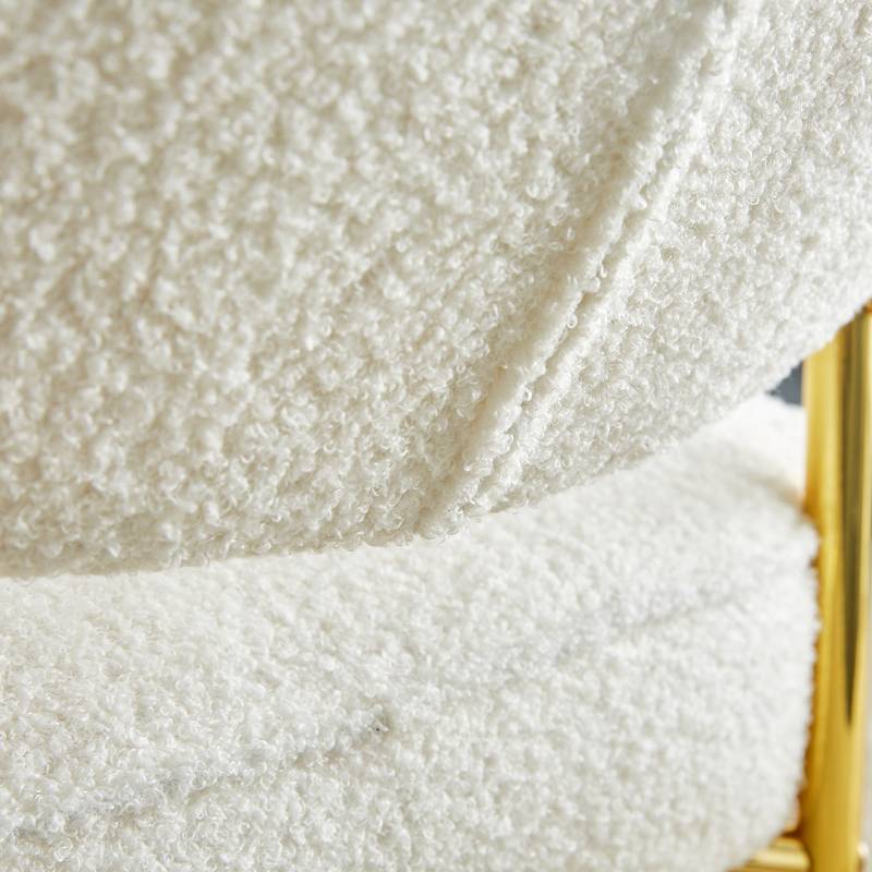 Cozy Teddy Rocker with Chic Gold Legs