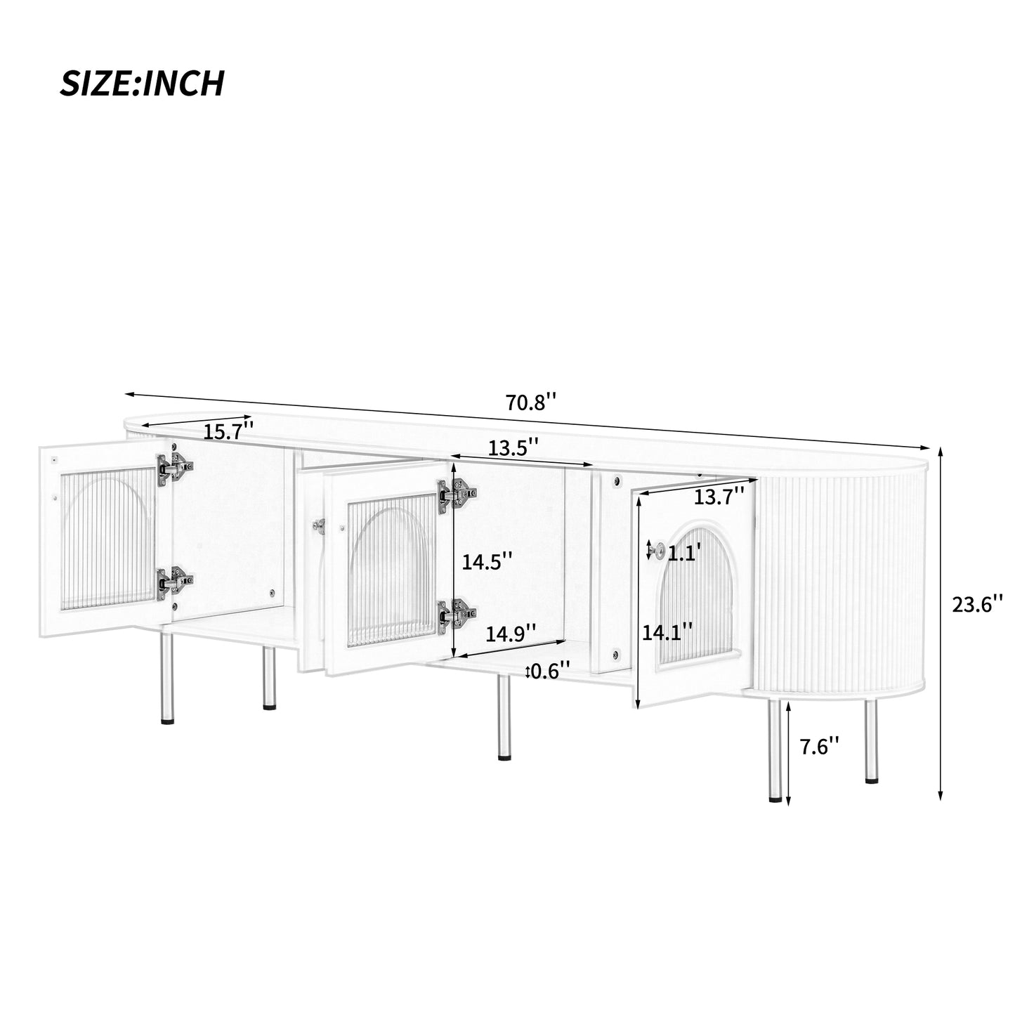 Sleek Black TV Stand with Modern Style and Ample Storage