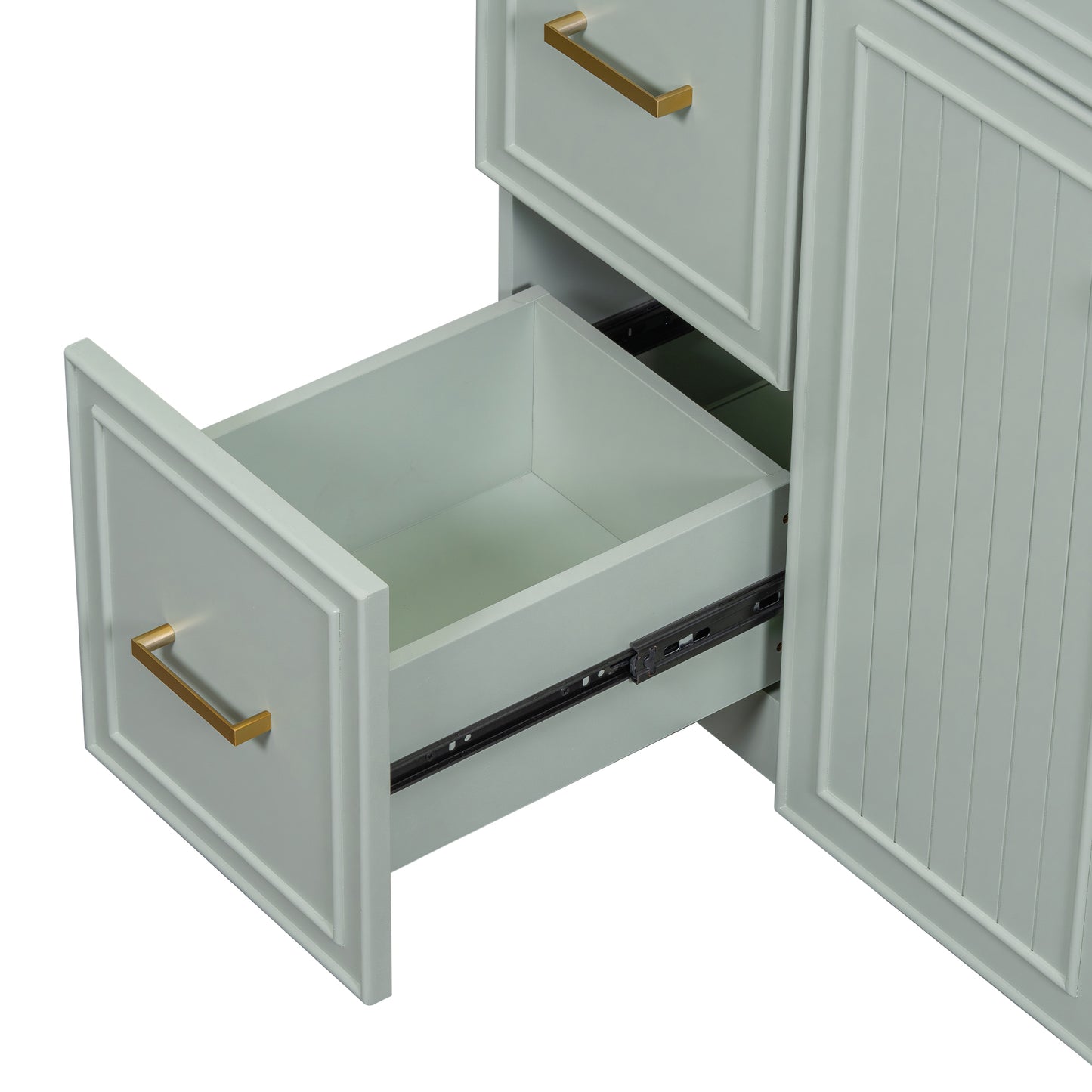 Stylish Green Bathroom Vanity Cabinet