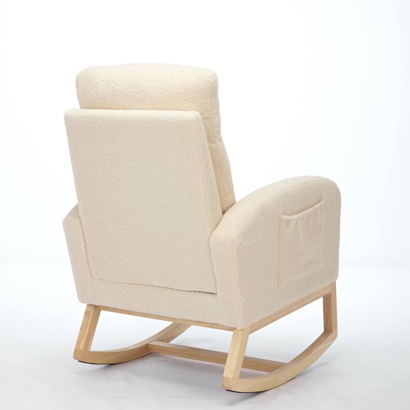 Cozy Rocking Chair with Side Pocket