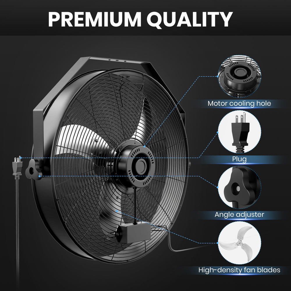 Turbo Breeze Wall-Mount Fan