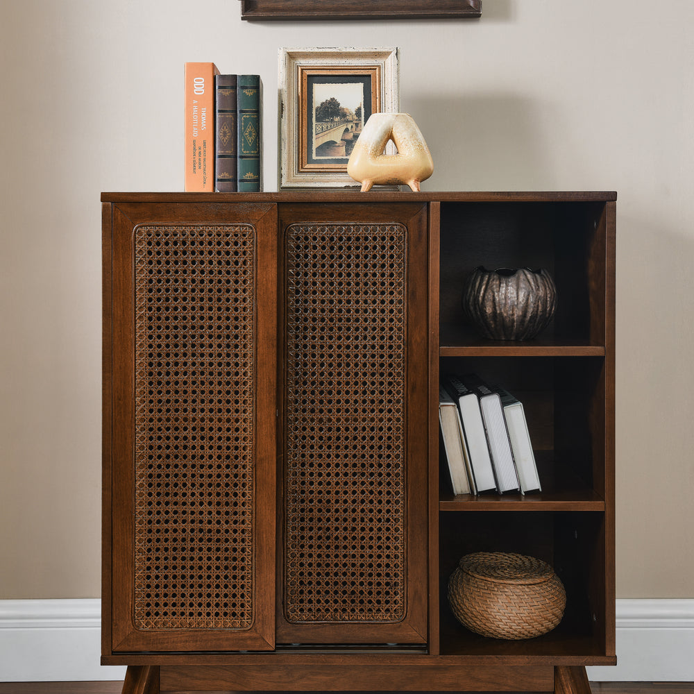 Chic Rattan Sideboard - Stylish Storage for Any Room