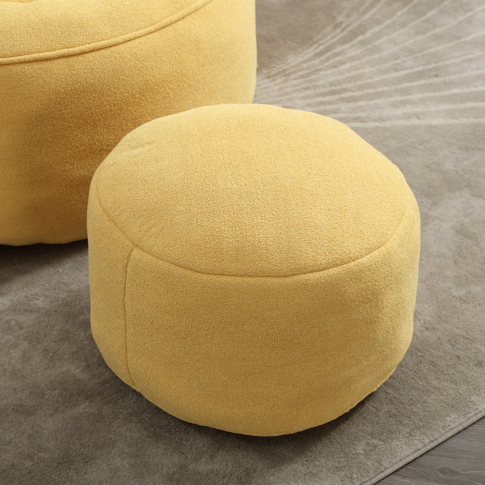 Cozy Foam Bean Bag Chair with Footrest